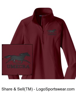 Ladies Sport-Wick Stretch 1/2-Zip Pullover Design Zoom